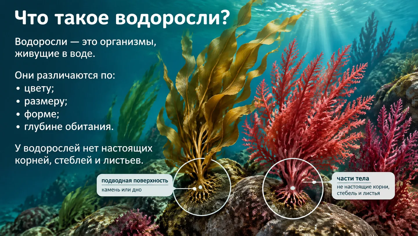 Что такое водоросли?