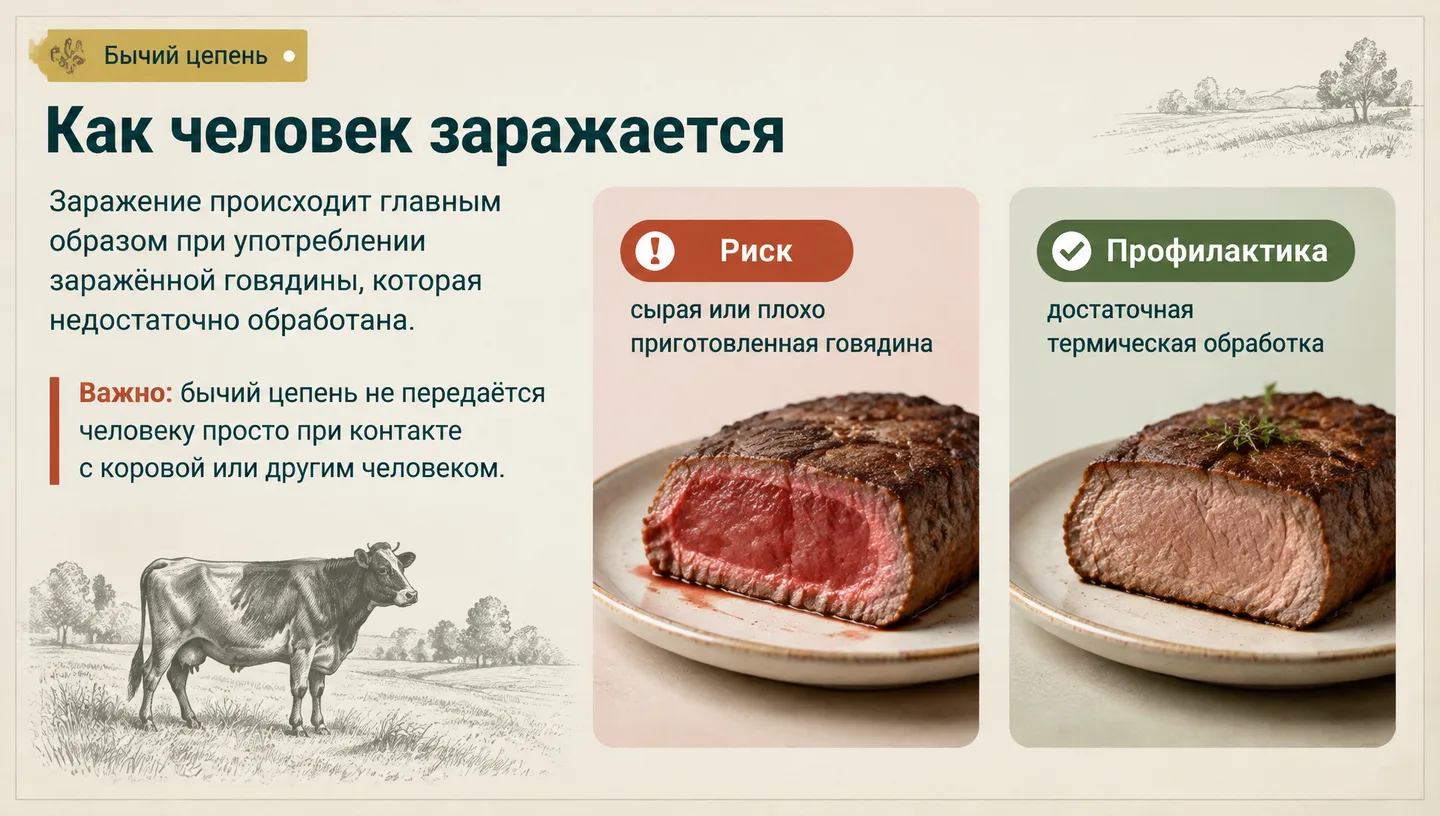 Как человек заражается