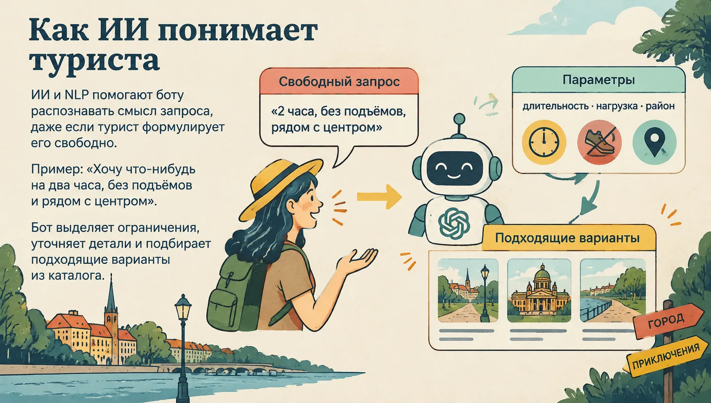 Как ИИ понимает туриста