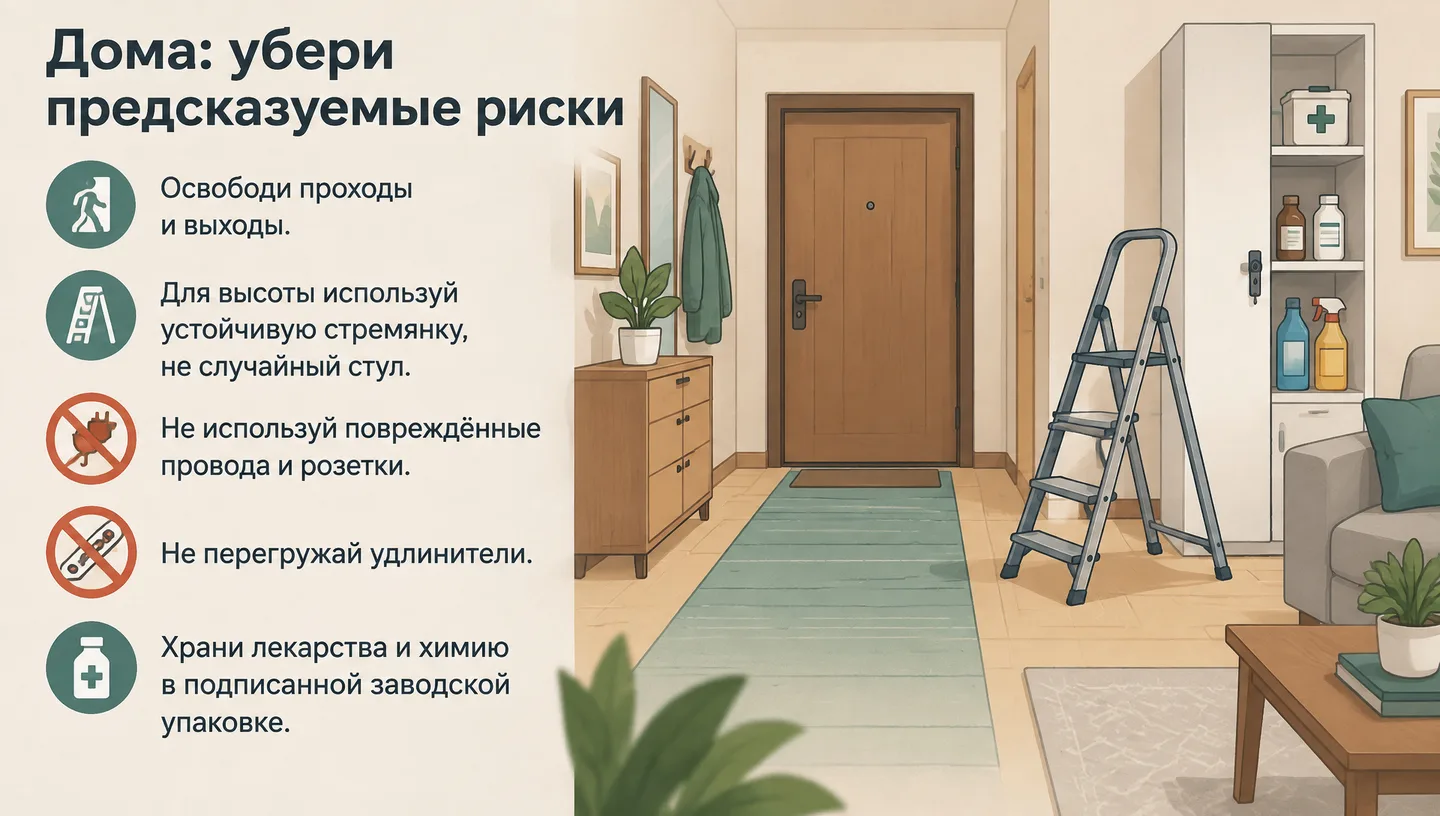 Дома: убери предсказуемые риски