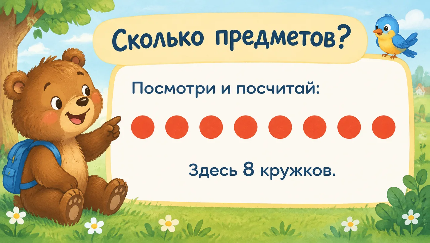 Сколько предметов?