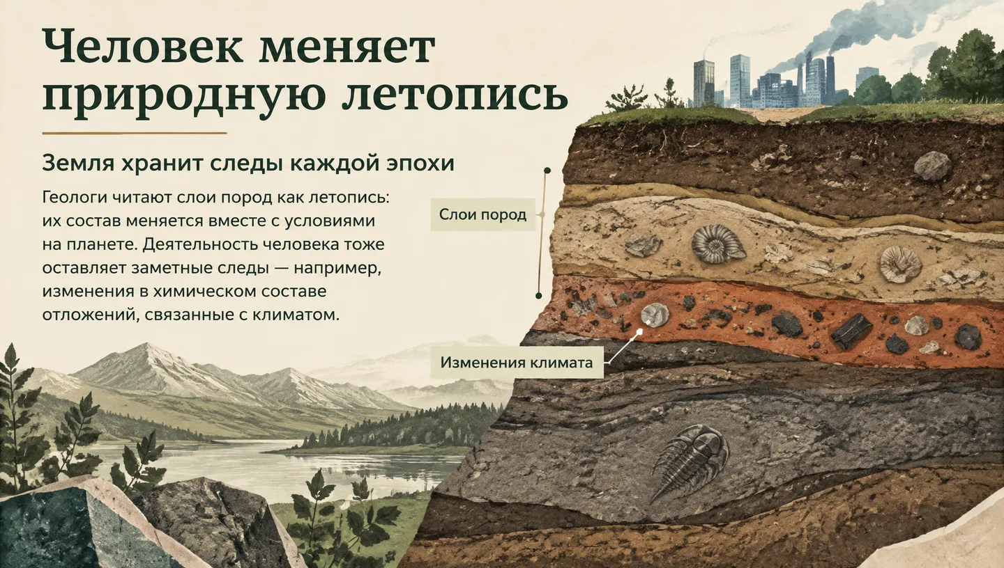 Человек меняет природную летопись