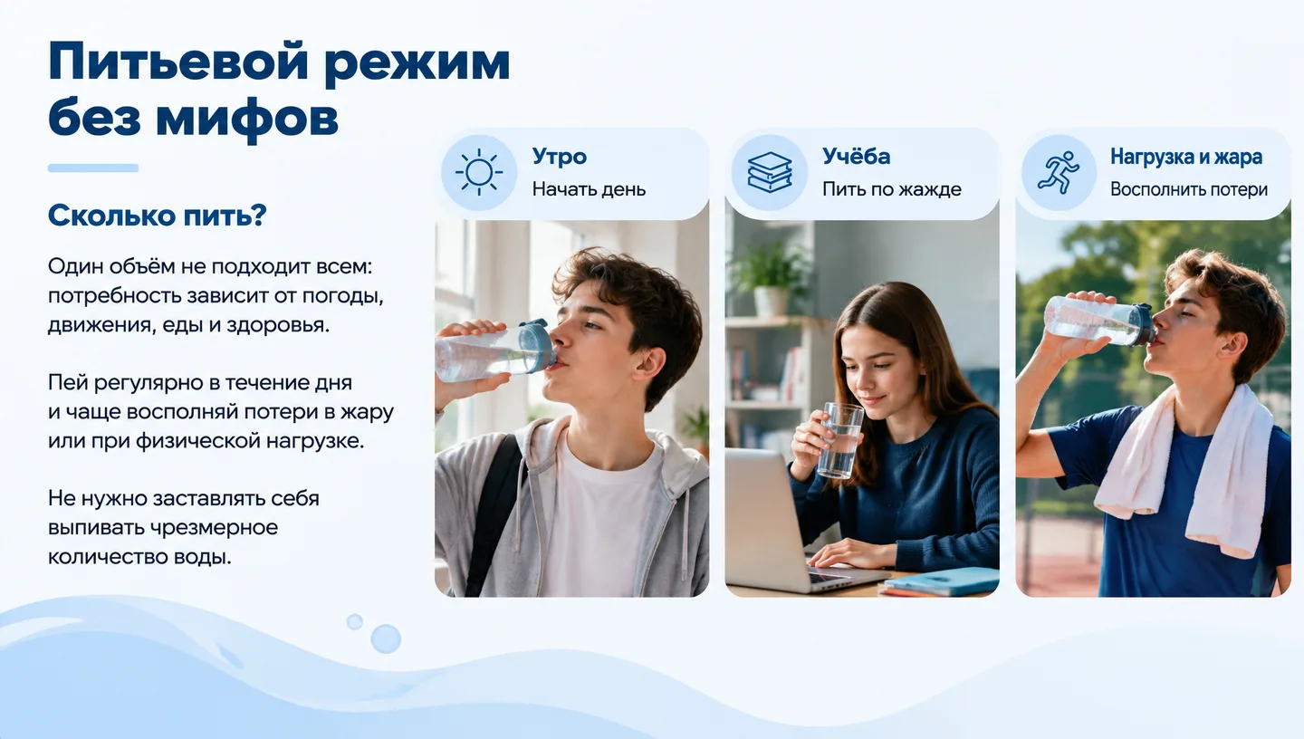 Питьевой режим без мифов