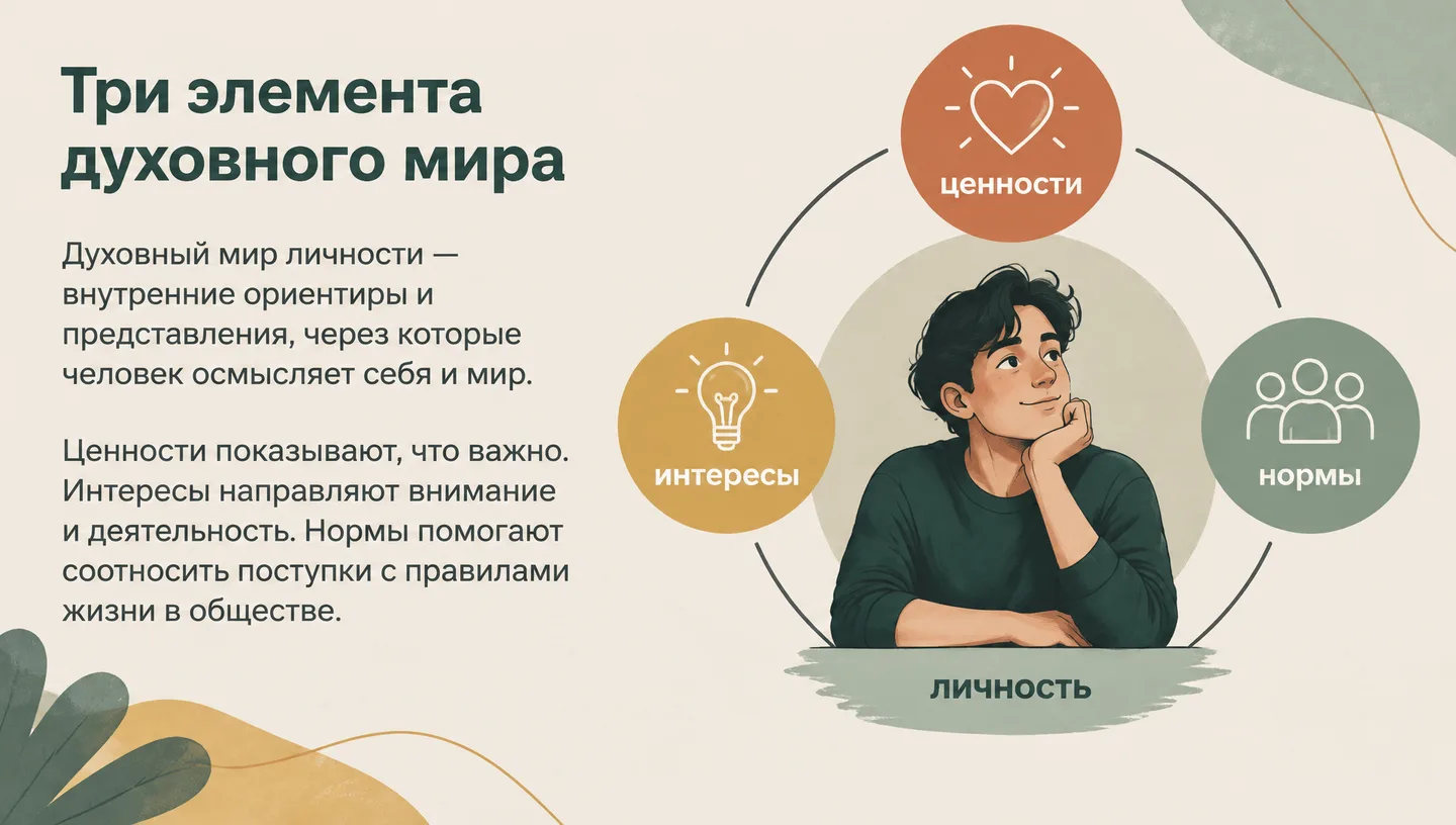 Три элемента духовного мира