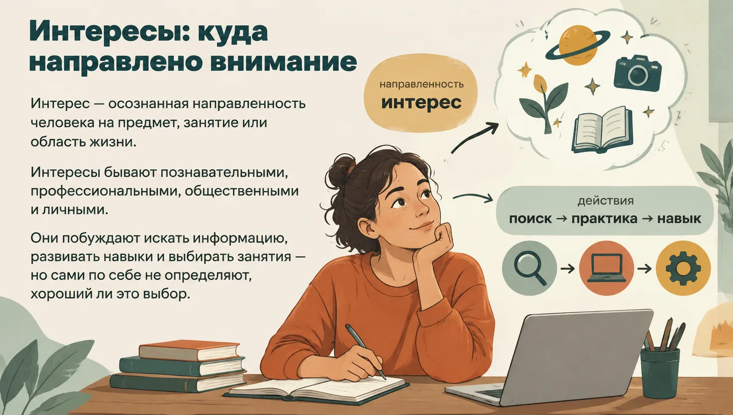 Интересы: куда направлено внимание