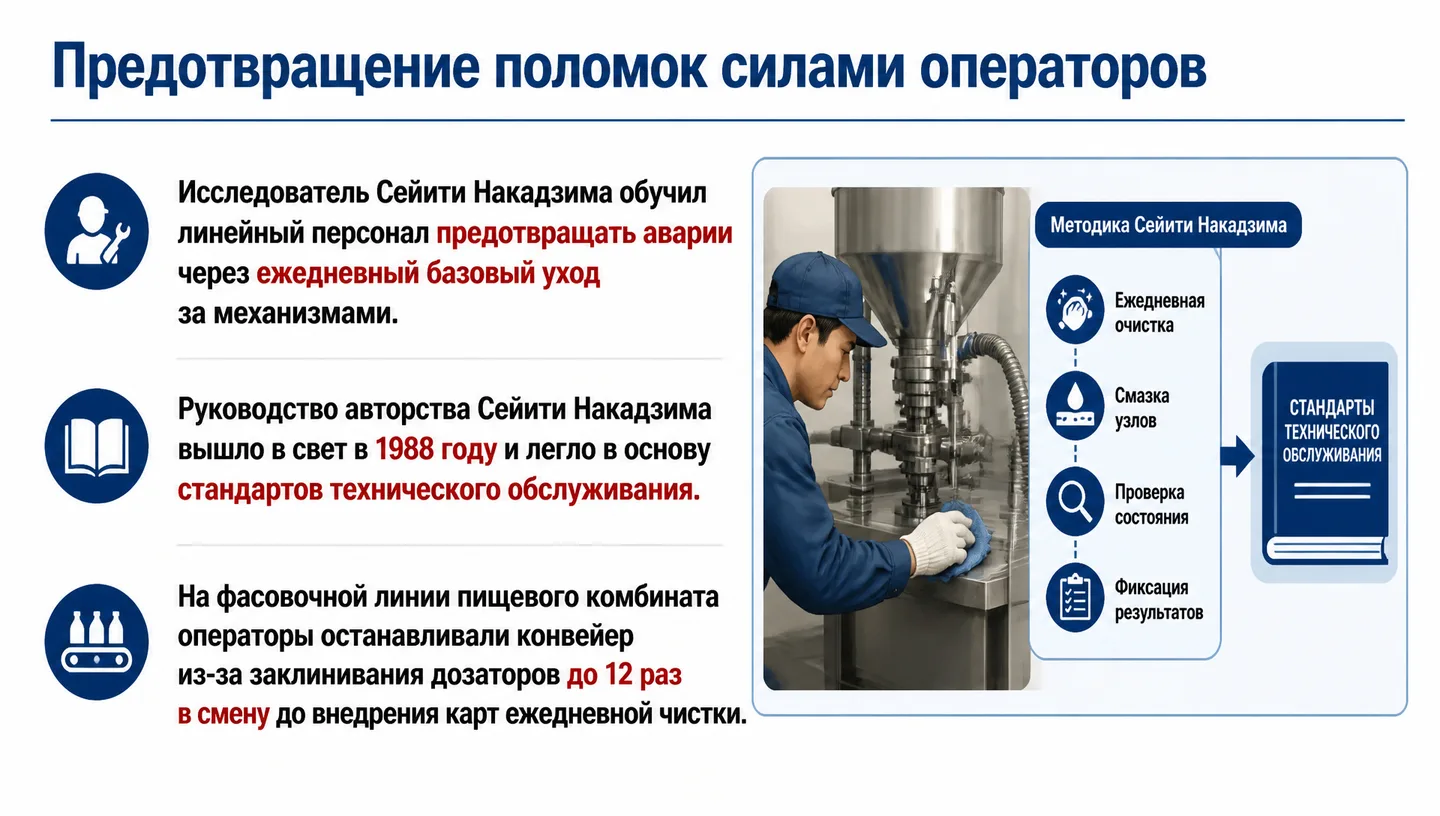 Предотвращение поломок силами операторов