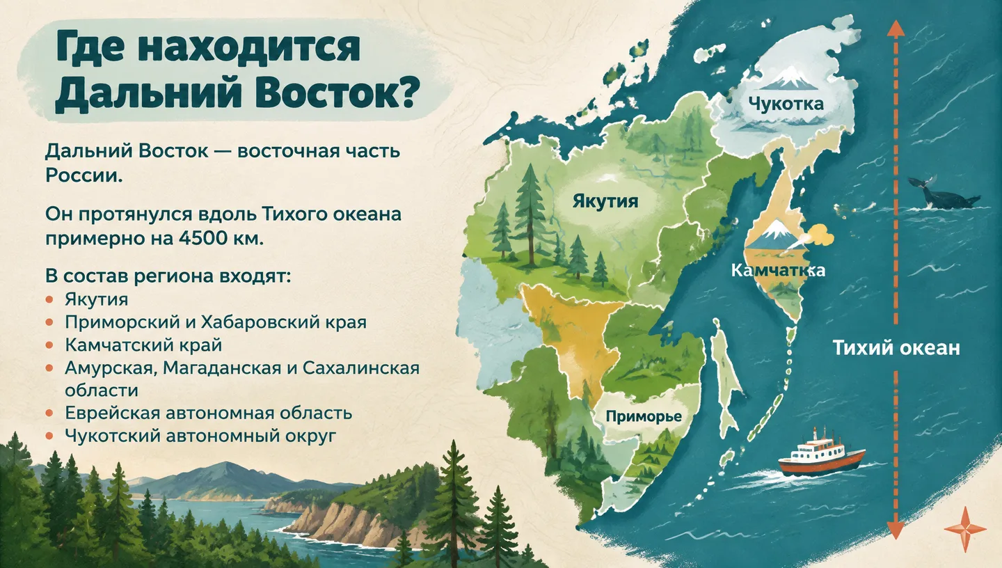Где находится Дальний Восток?