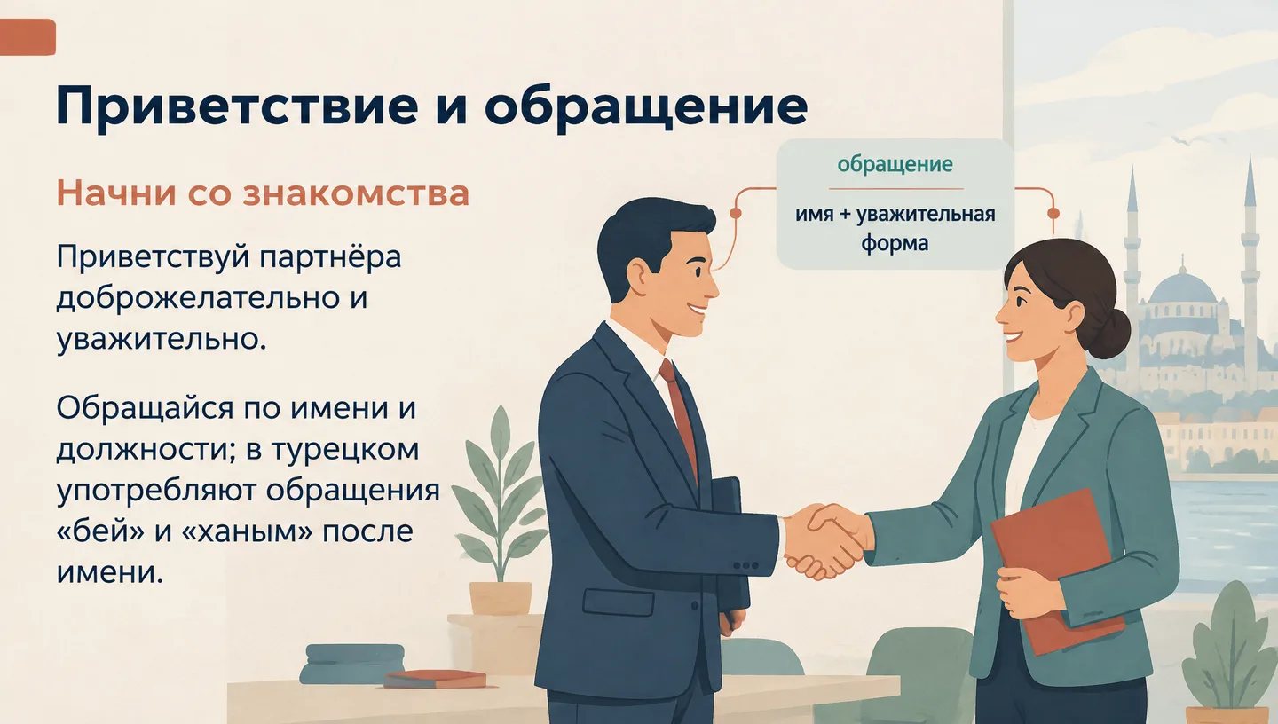 Приветствие и обращение