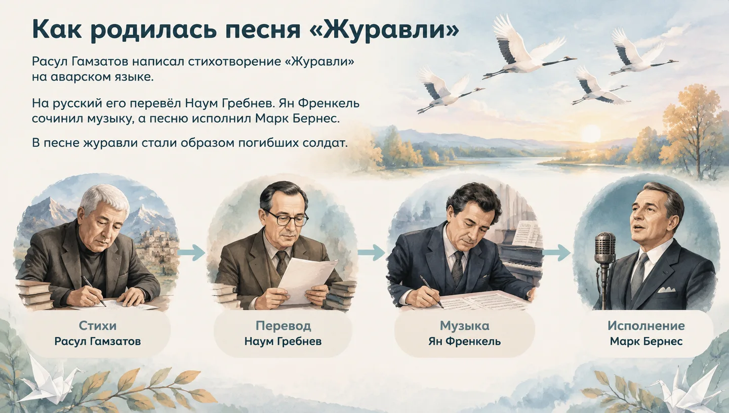 Как родилась песня «Журавли»