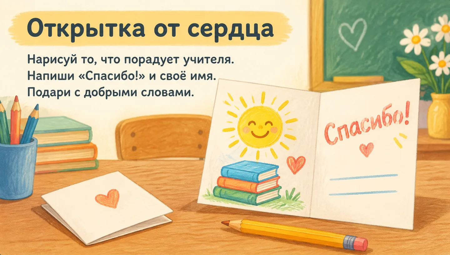 Открытка от сердца