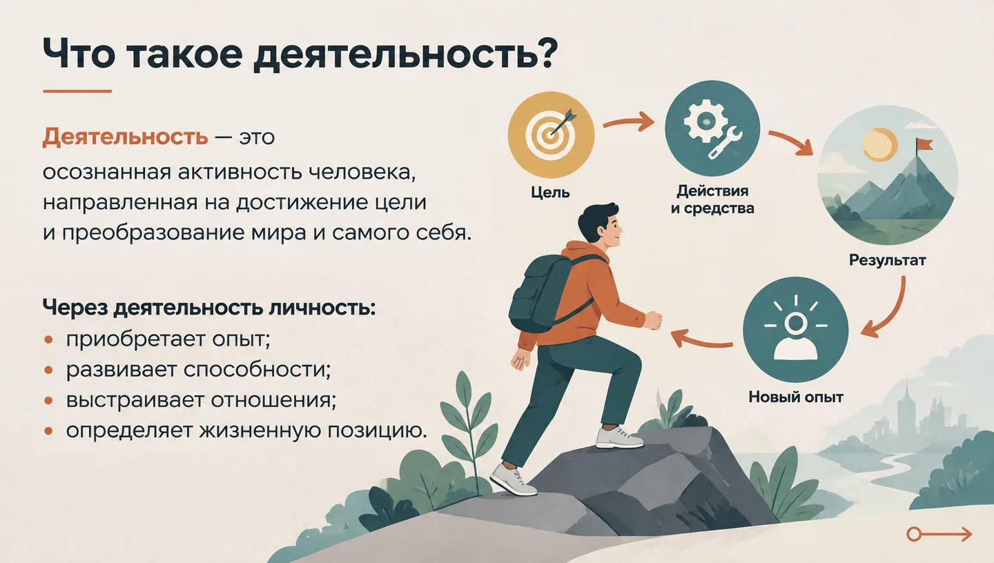 Что такое деятельность?