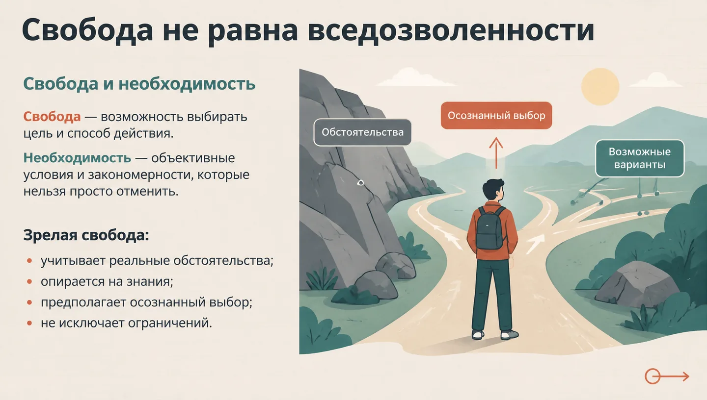 Свобода не равна вседозволенности