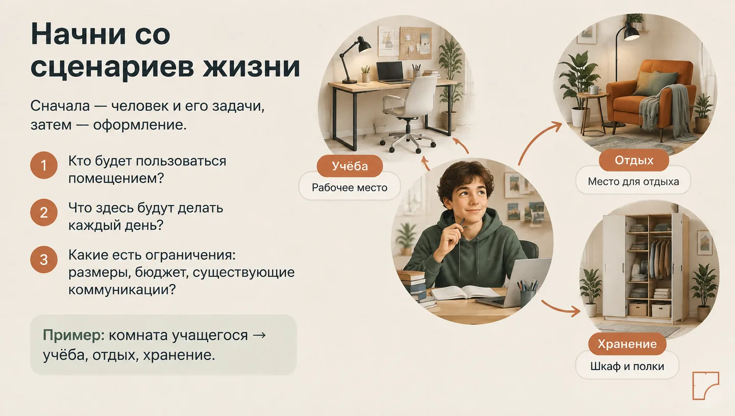 Начни со сценариев жизни