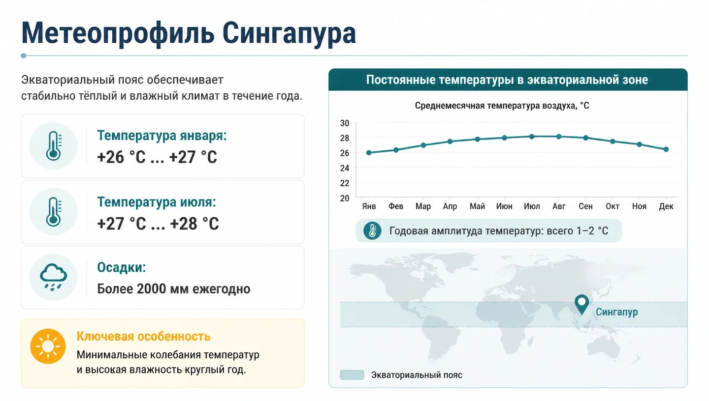 Метеопрофиль Сингапура