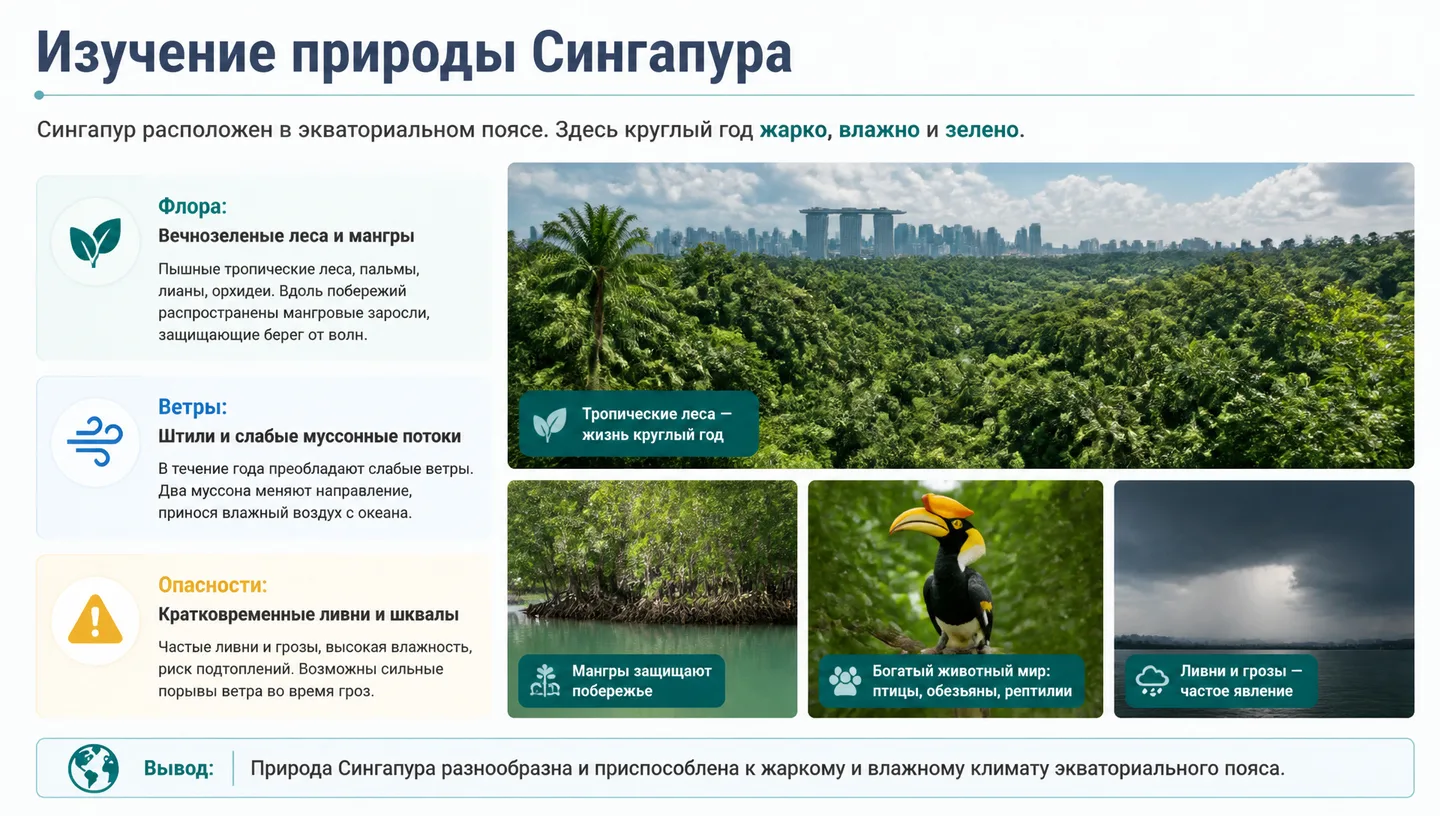 Изучение природы Сингапура