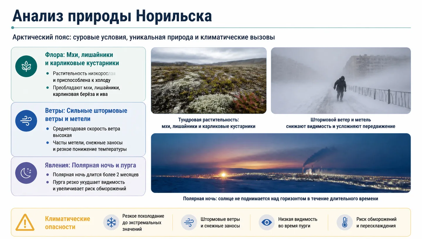 Анализ природы Норильска
