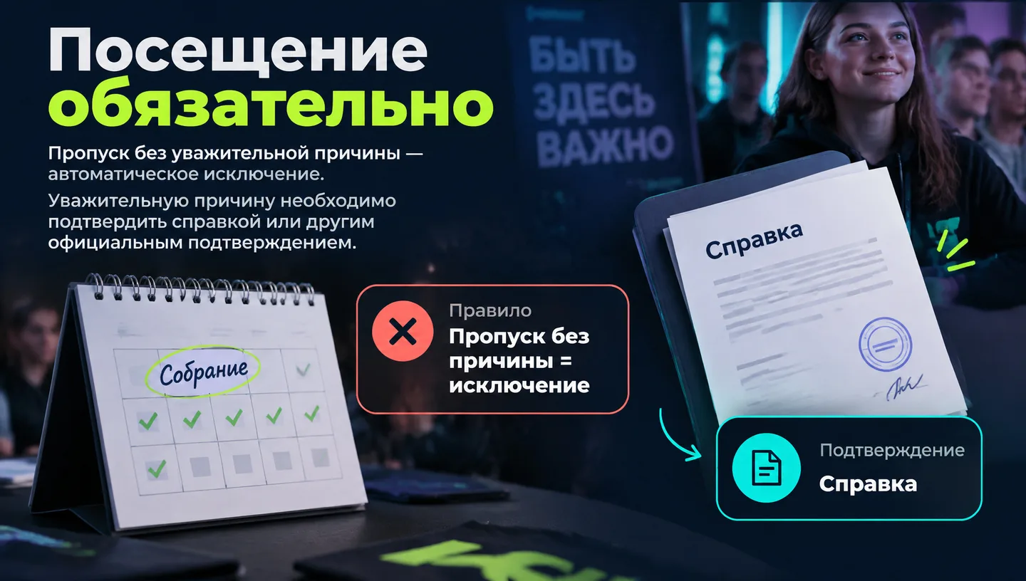 Посещение обязательно