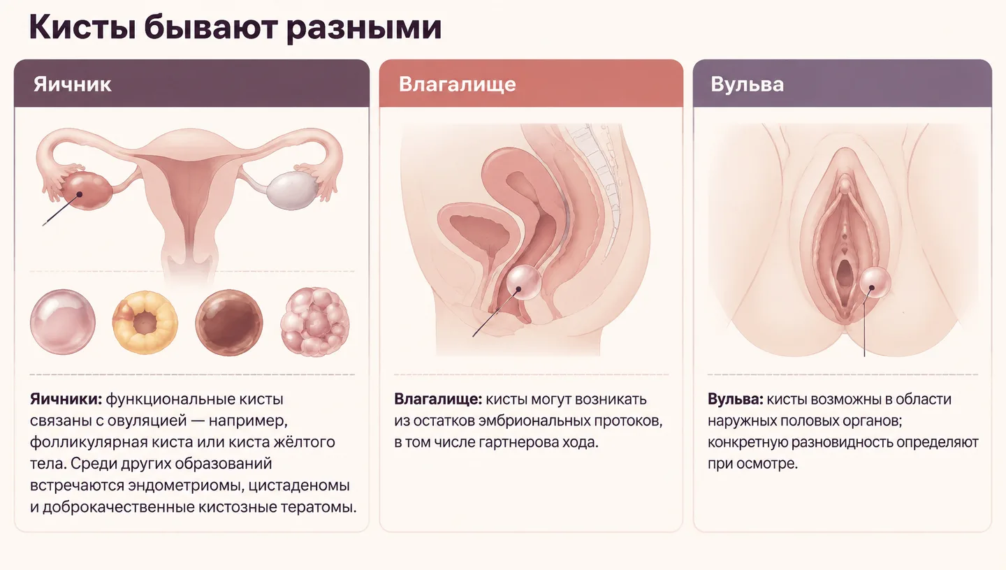 Кисты бывают разными
