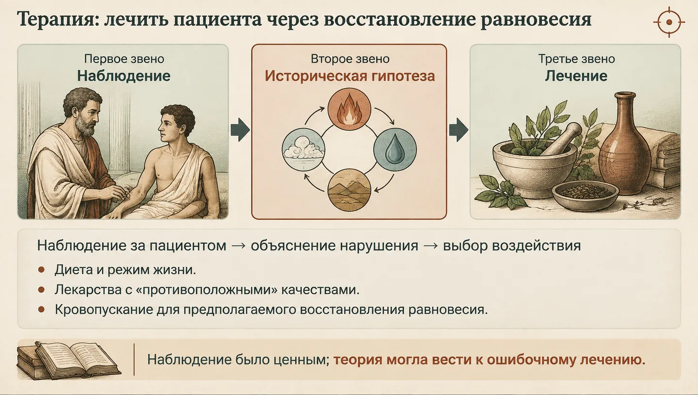 Терапия: лечить пациента через восстановление равновесия