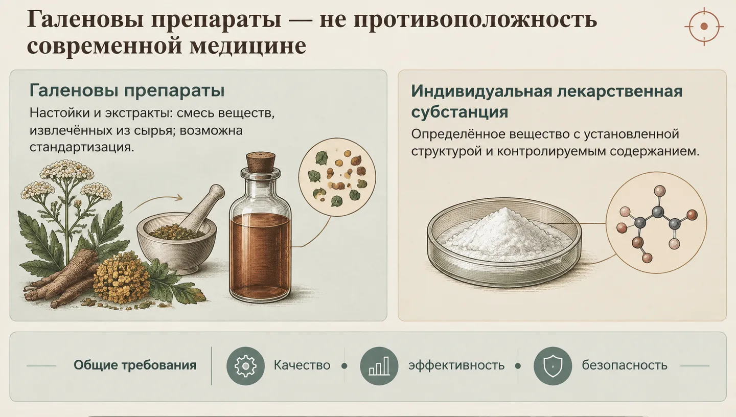 Галеновы препараты — не противоположность современной медицине