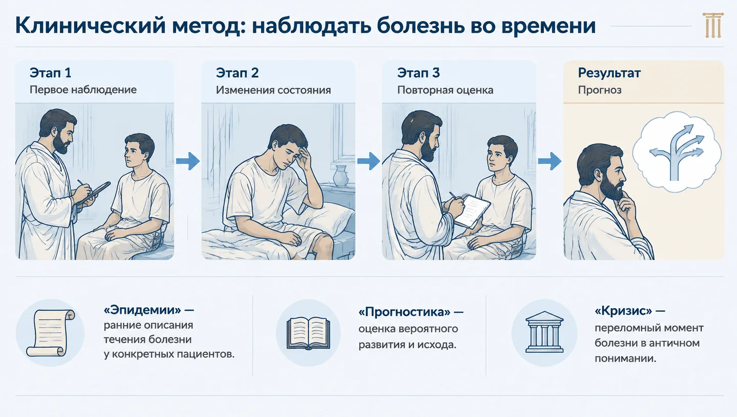 Клинический метод: наблюдать болезнь во времени