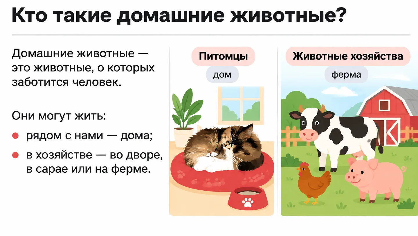 Кто такие домашние животные?