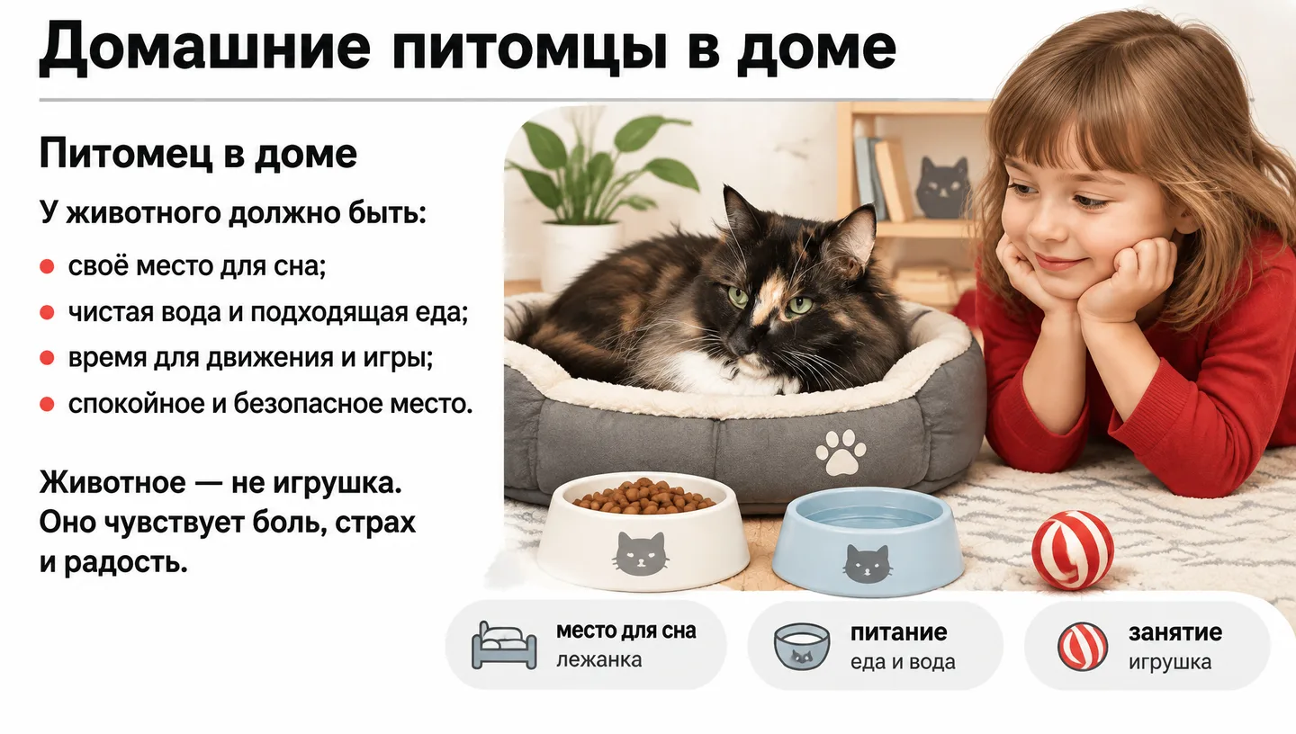 Домашние питомцы в доме
