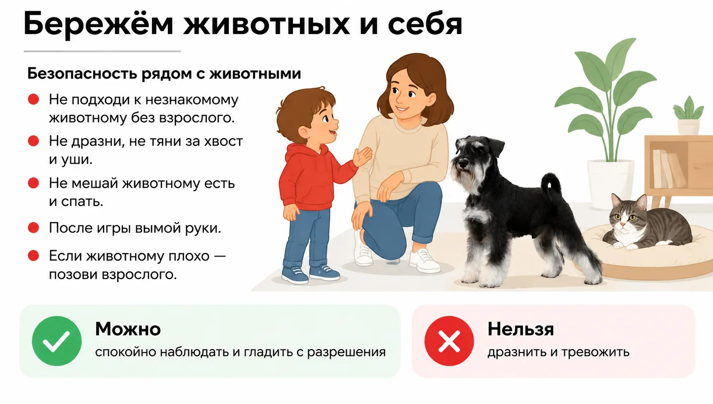 Бережём животных и себя