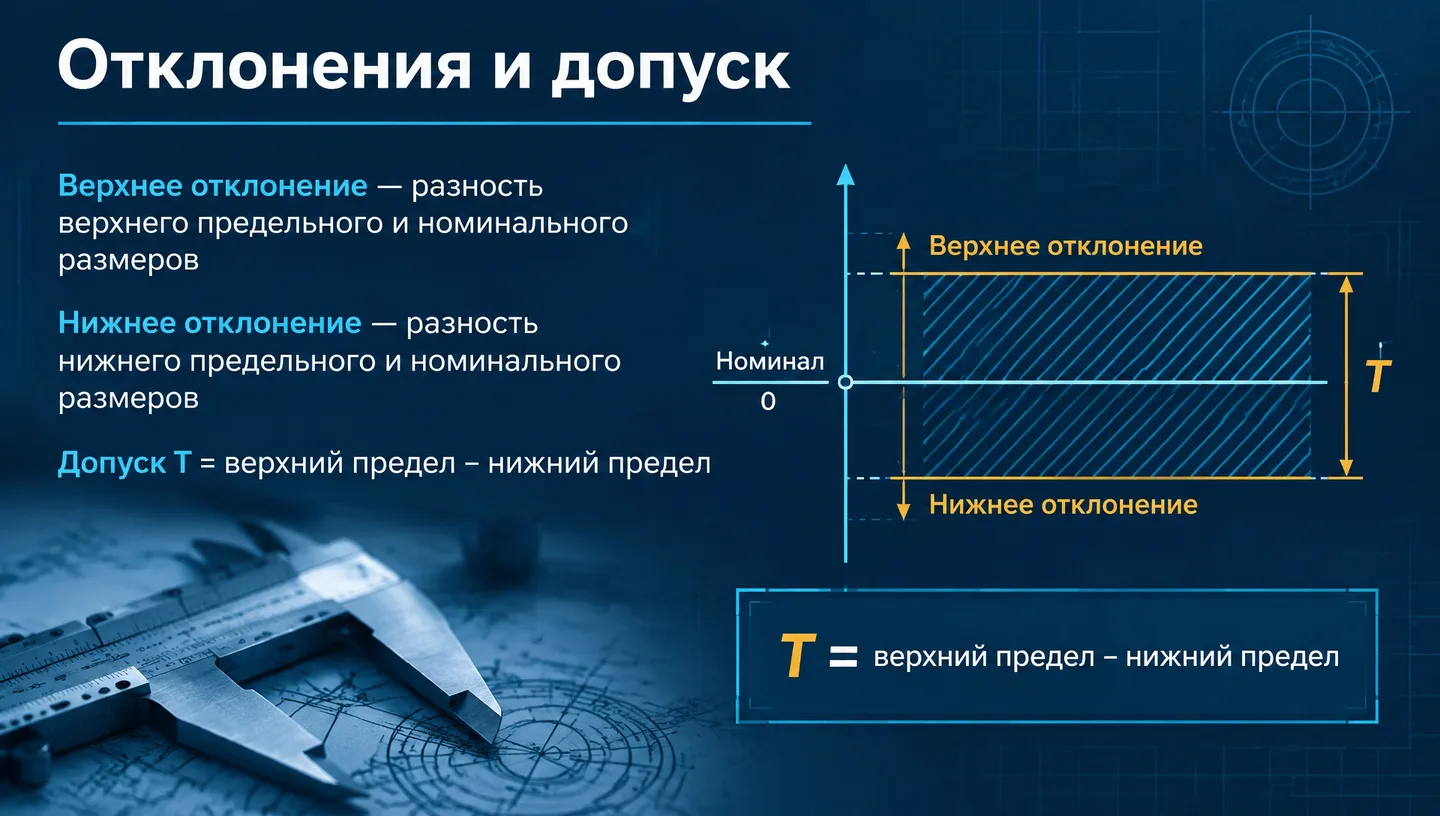 Отклонения и допуск