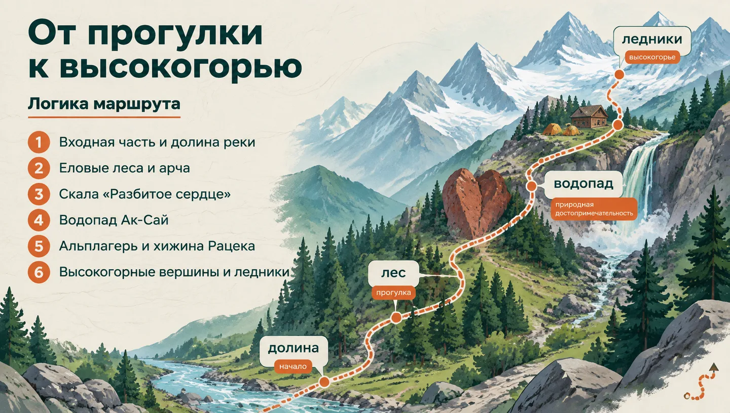 От прогулки к высокогорью