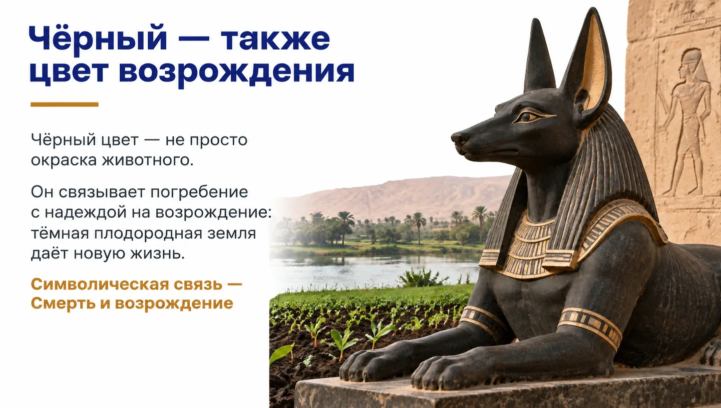 Чёрный — также цвет возрождения