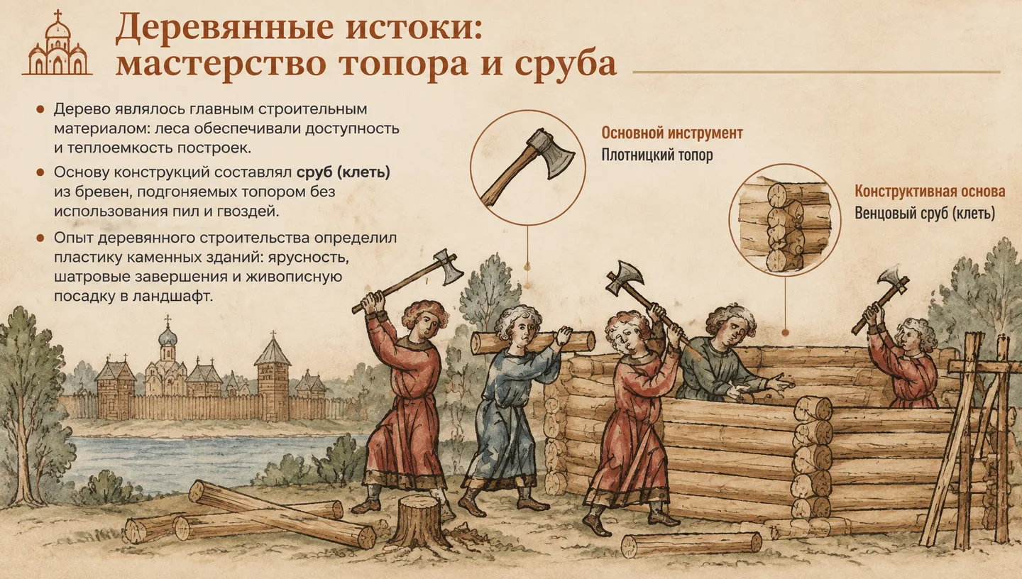 Деревянные истоки: мастерство топора и сруба