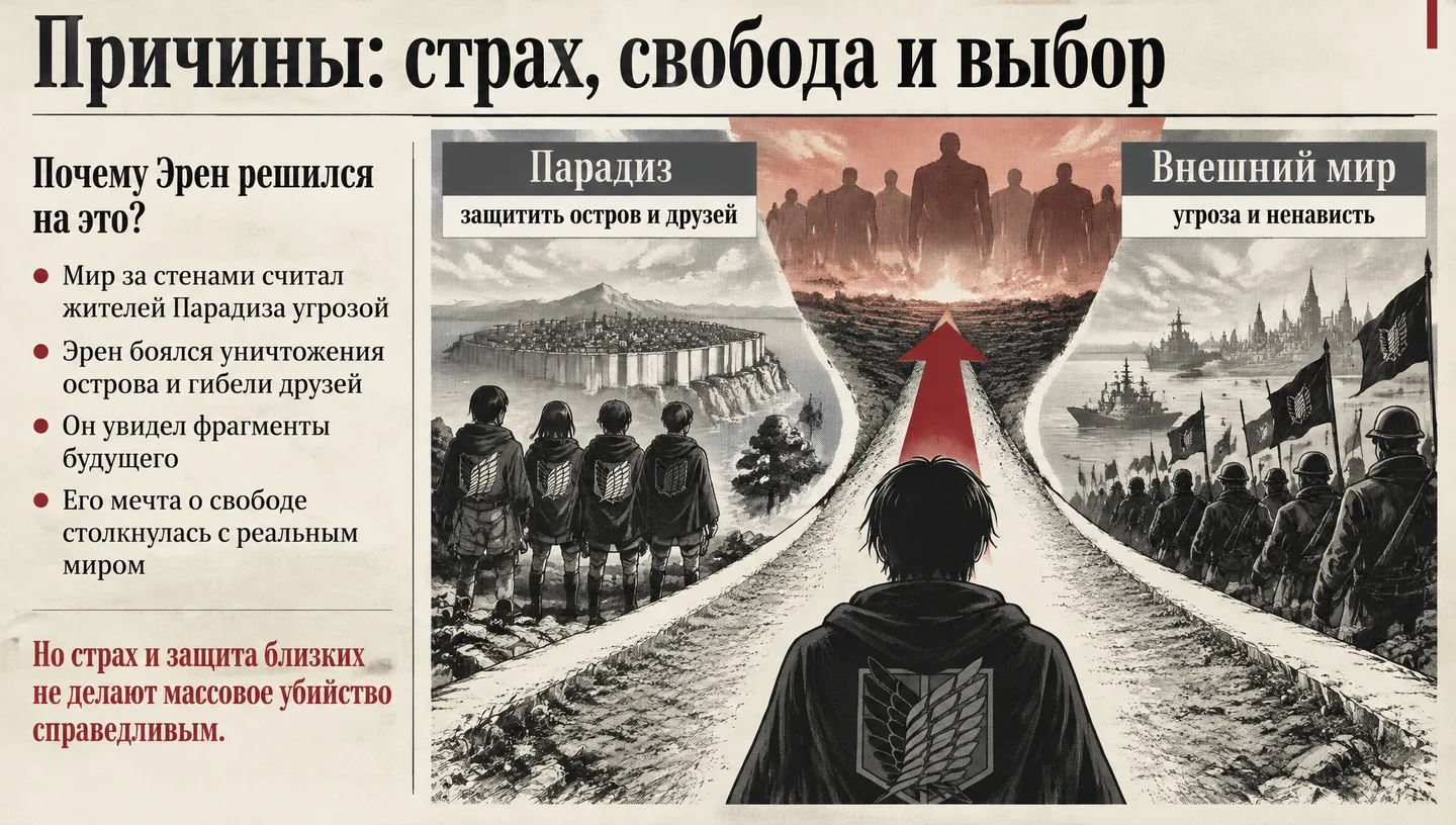 Причины: страх, свобода и выбор