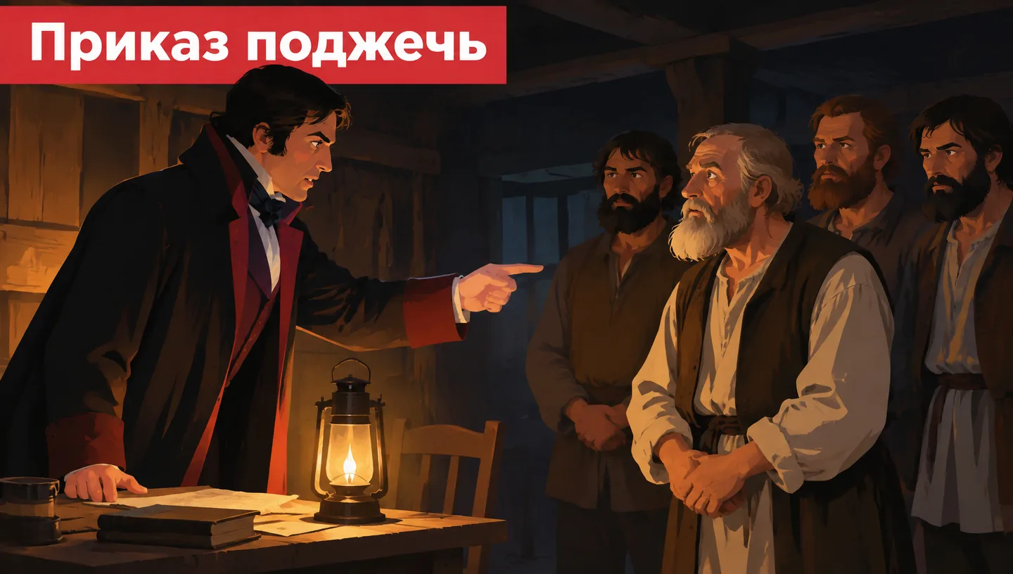 Приказ поджечь