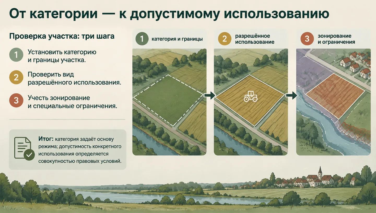 От категории — к допустимому использованию