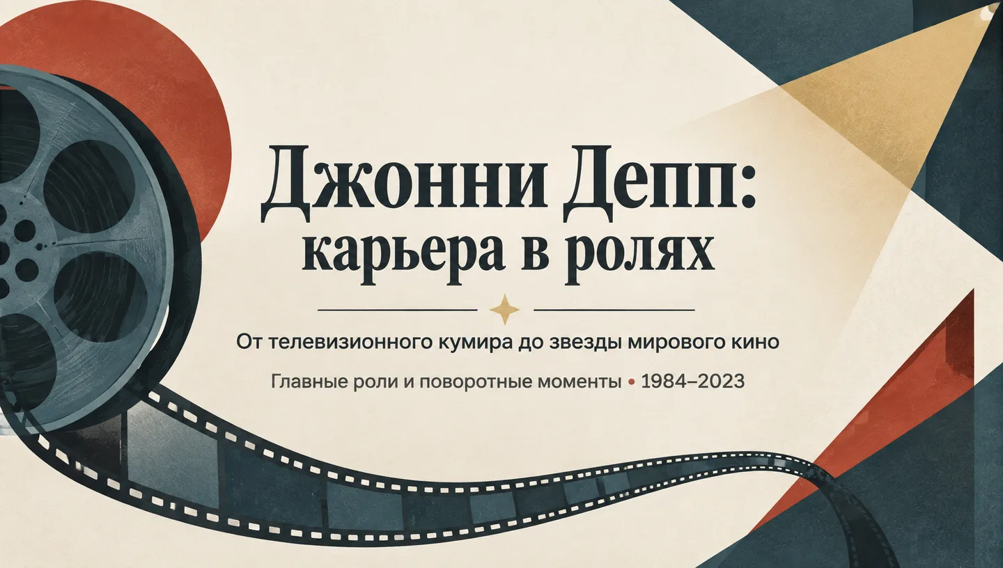 Первый слайд: Джонни Депп: карьера в ролях