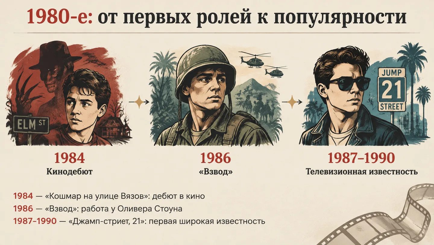 1980-е: от первых ролей к популярности