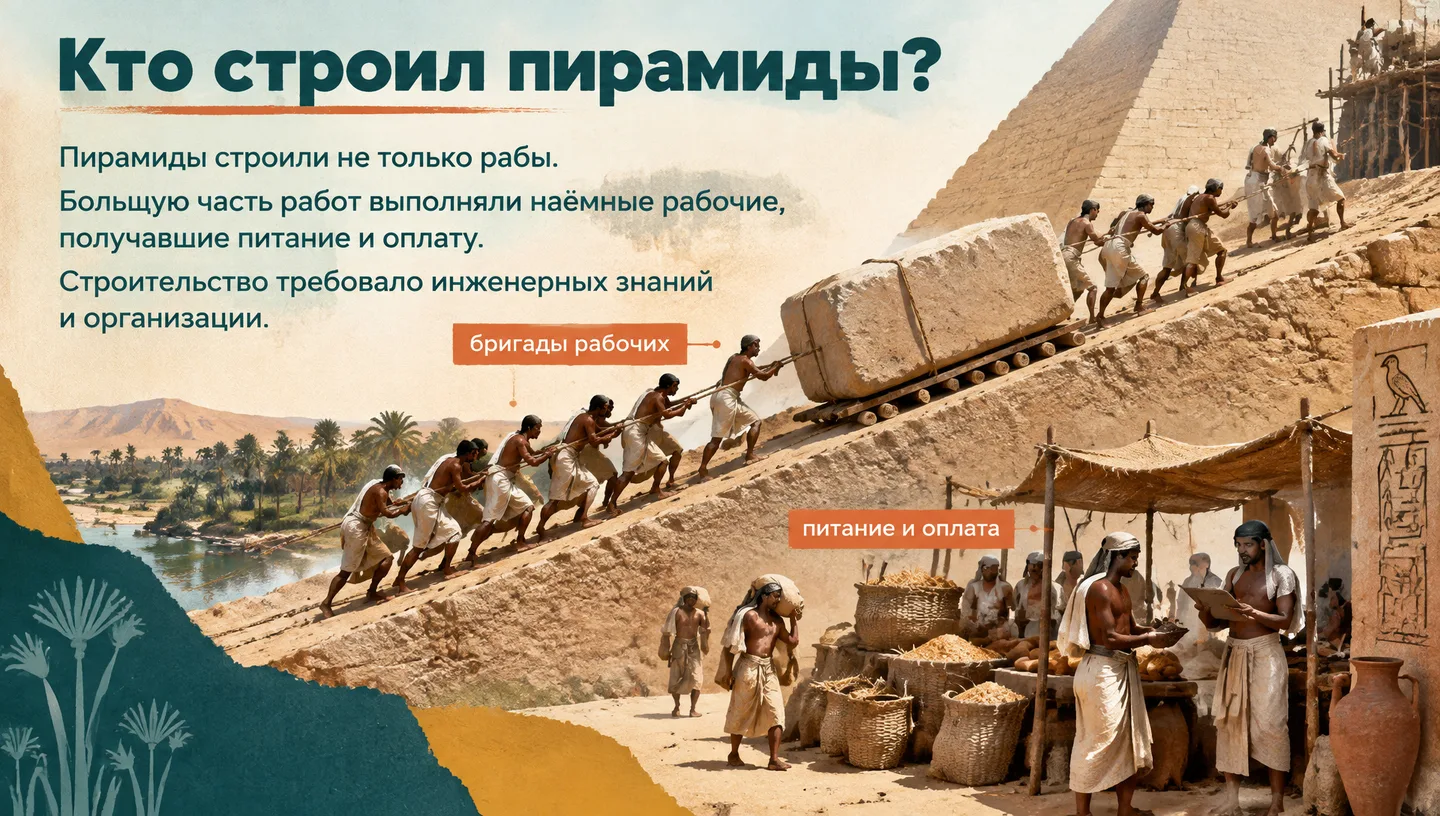 Кто строил пирамиды?