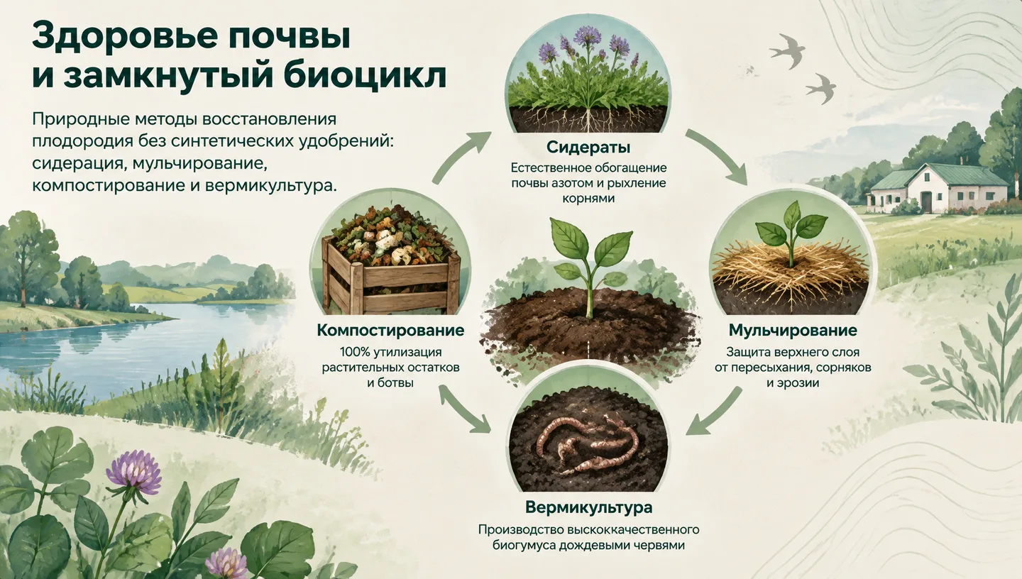 Здоровье почвы и замкнутый биоцикл