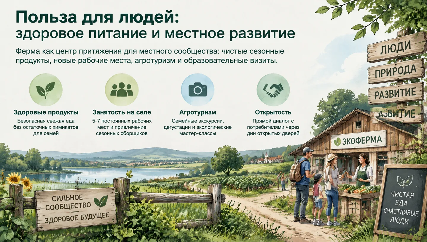 Польза для людей: здоровое питание и местное развитие