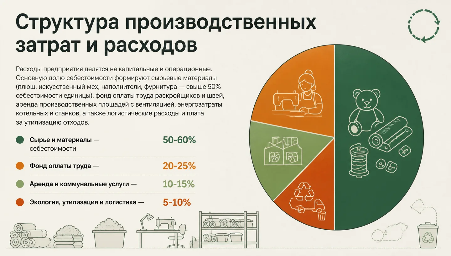 Структура производственных затрат и расходов