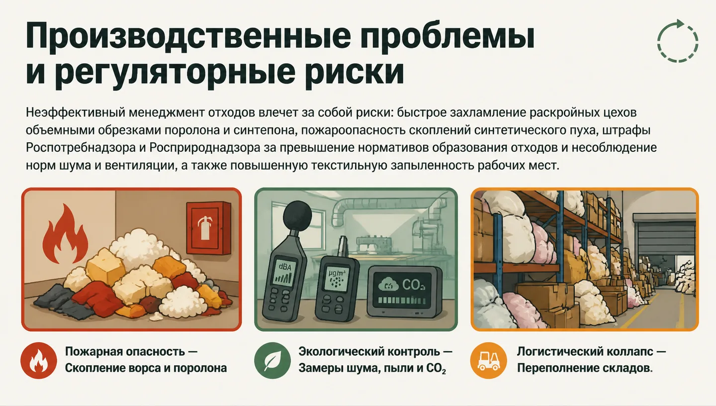 Производственные проблемы и регуляторные риски