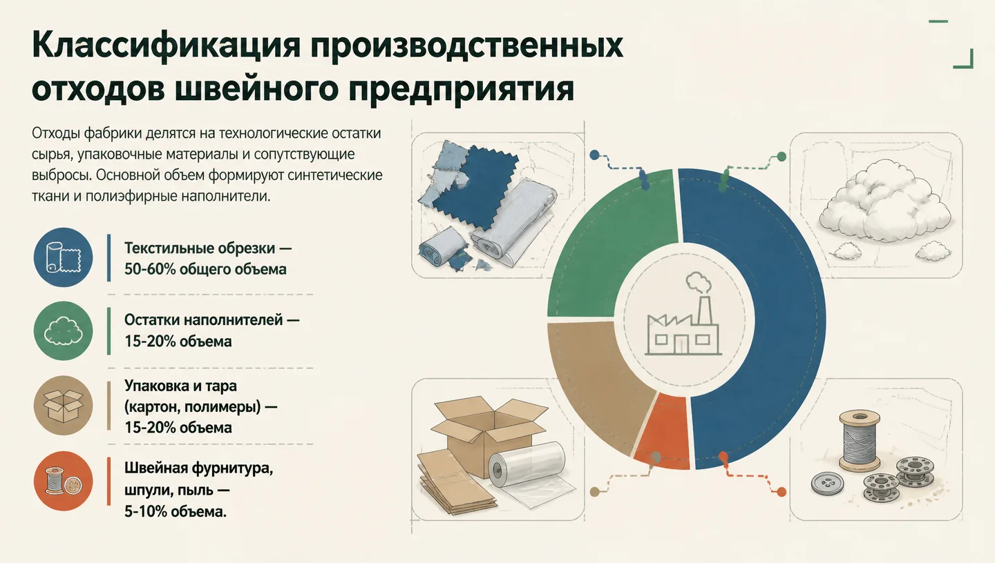 Классификация производственных отходов швейного предприятия