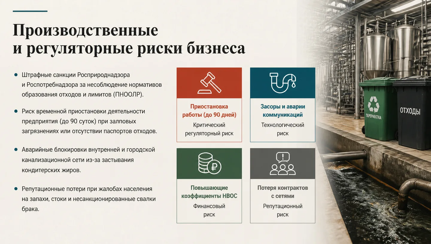 Производственные и регуляторные риски бизнеса