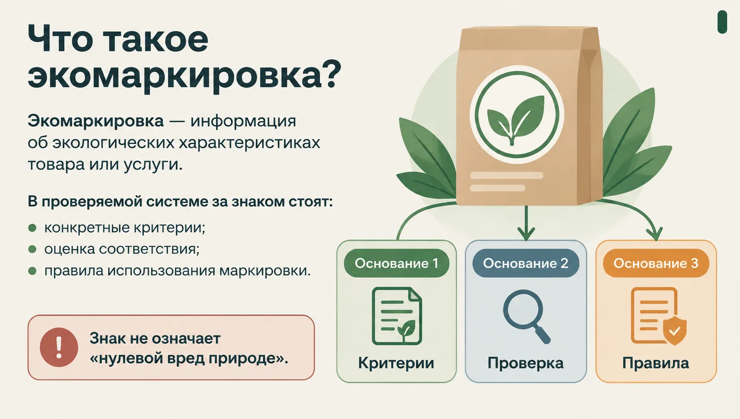 Первый слайд: Что такое экомаркировка?