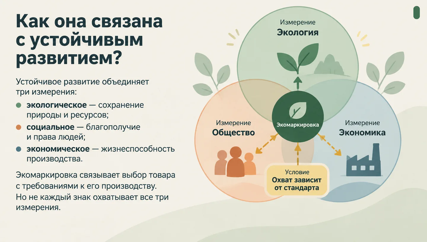 Как она связана с устойчивым развитием?
