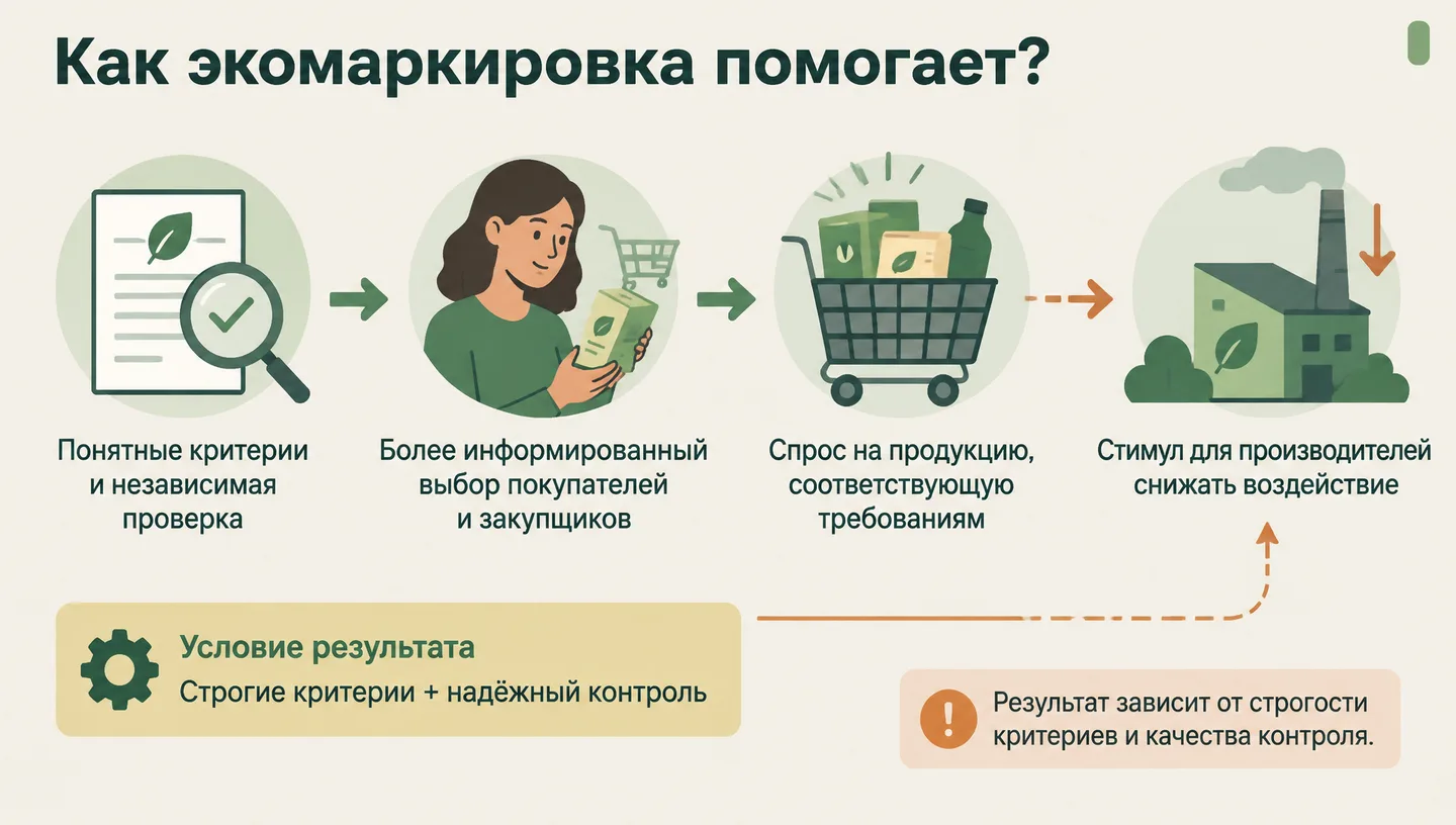 Как экомаркировка помогает?