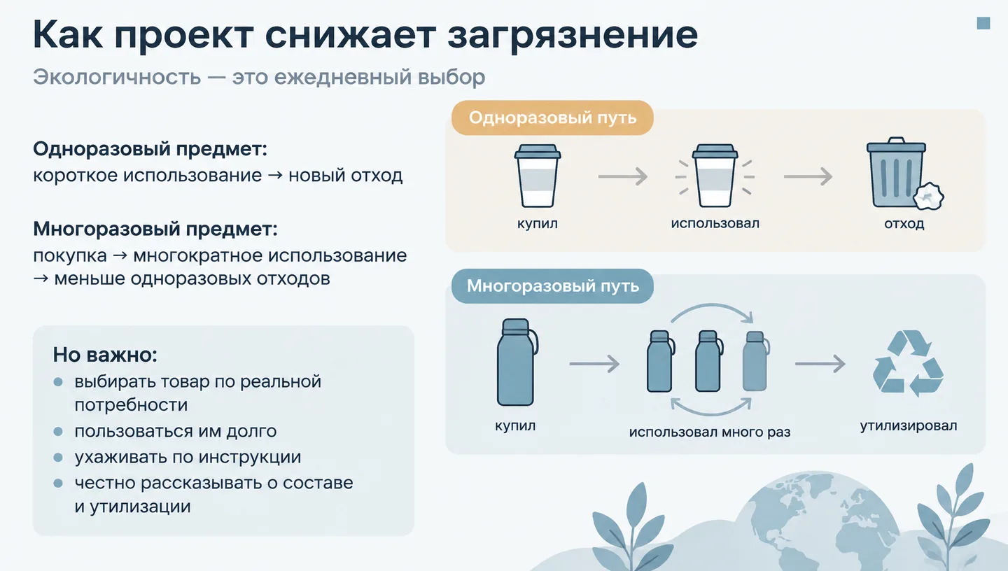 Как проект снижает загрязнение