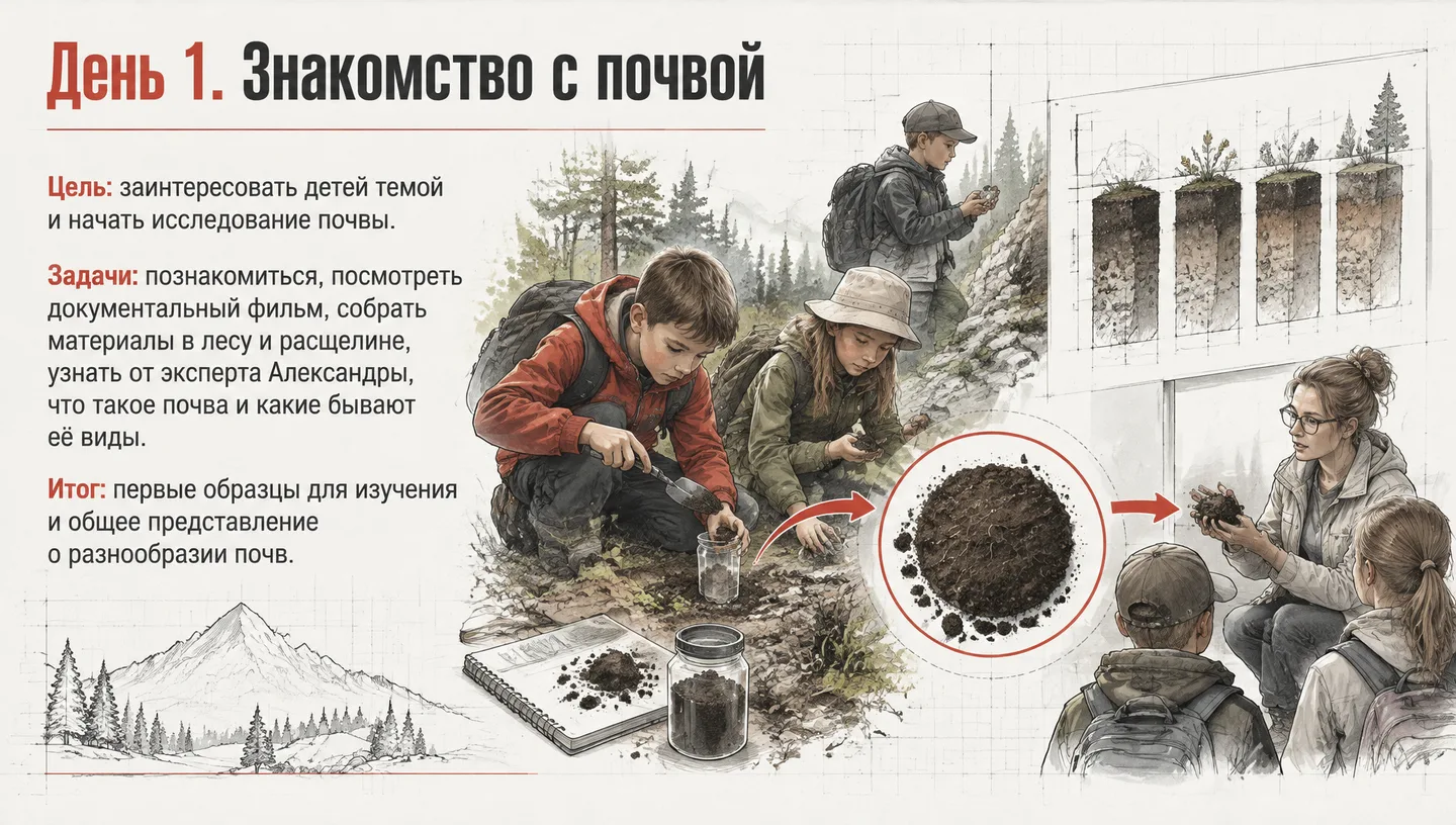 День 1. Знакомство с почвой