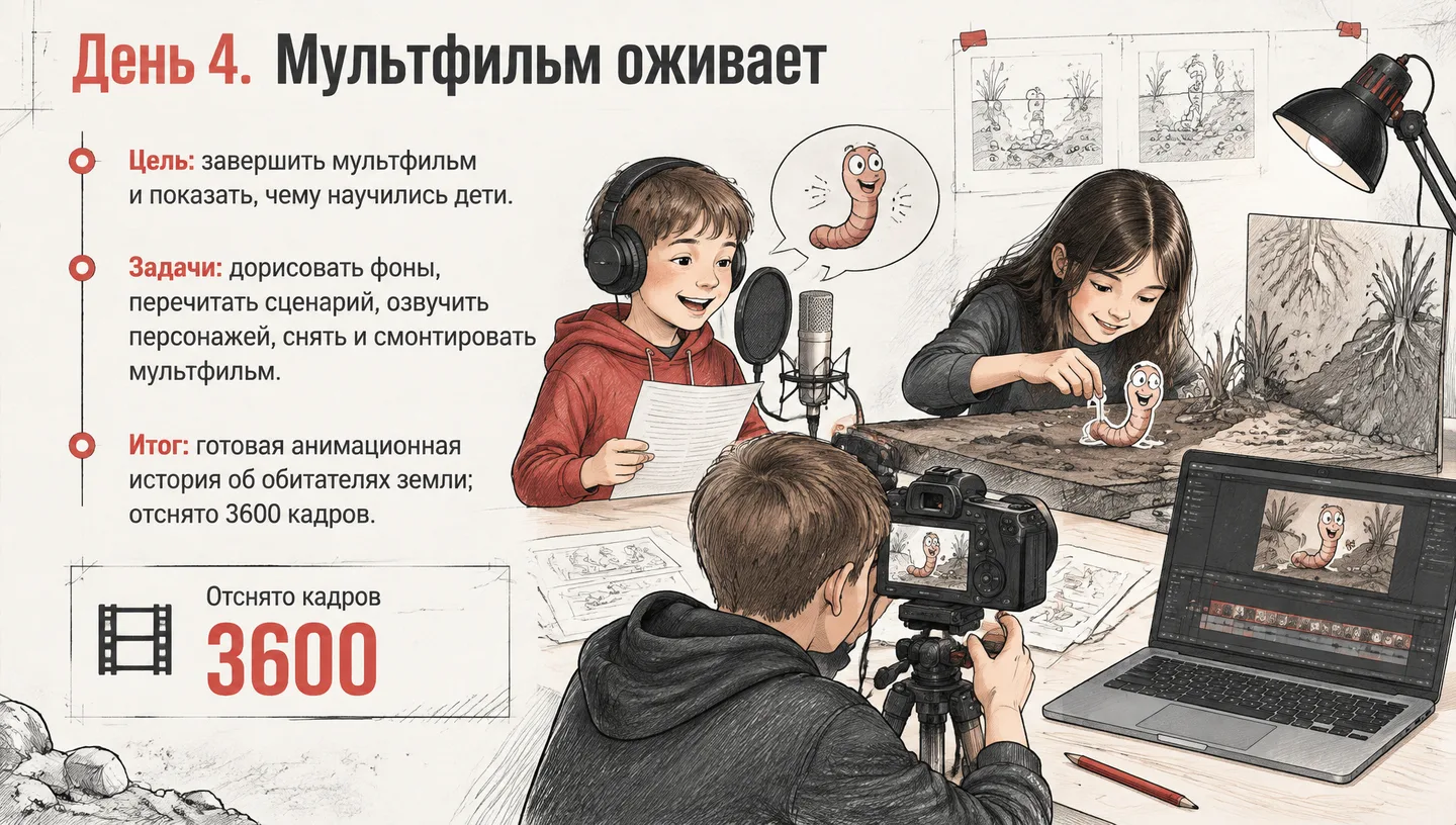 День 4. Мультфильм оживает